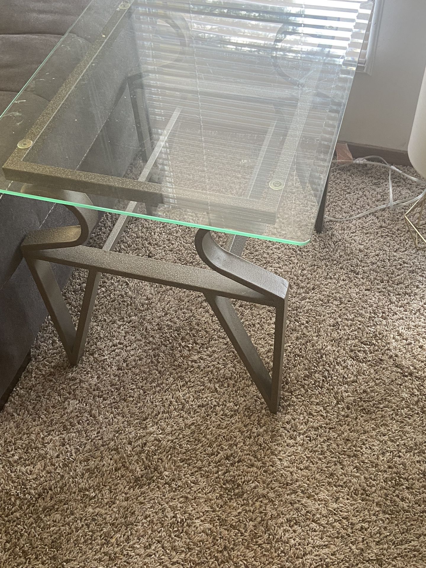 Glass table set 