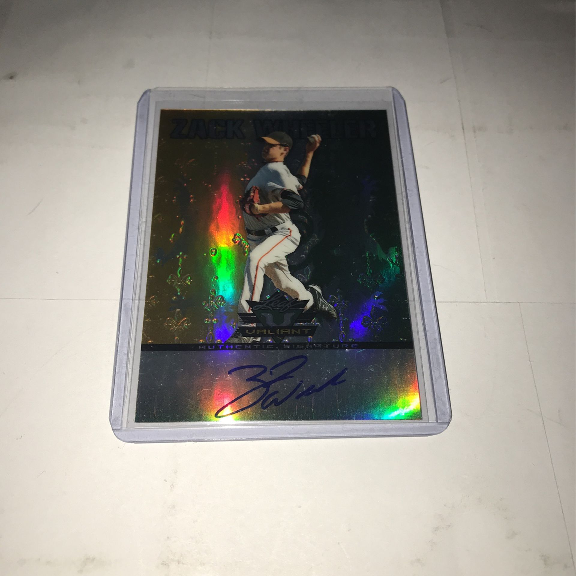 Zach Wheeler Mets Autographed Baseball Card