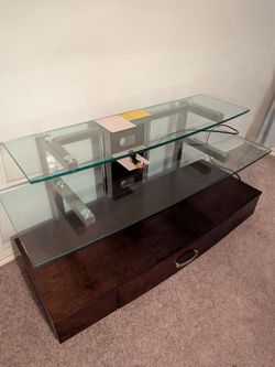 TV Stand Entertainment Center 2 tier with lower drawer