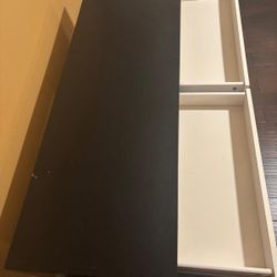 Black & White Rectangular Desk