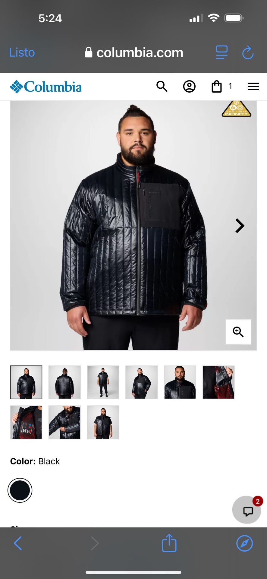 Convertible Death Vader Collection By Columbia 2 X L