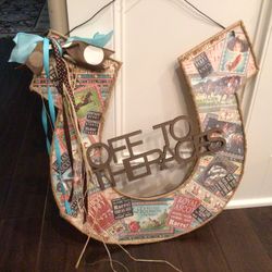 Kentucky Derby Horseshoe Door/Wall Wood Decoration 