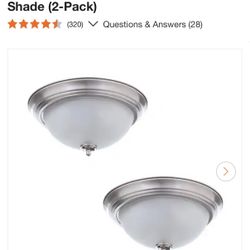 11 in Brush Nickel Light (2pack)