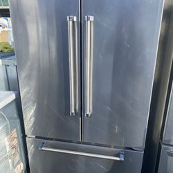 Viking French Doors Stainless Steel Refrigerator Counter Depth 