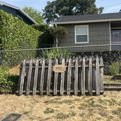 Free Weathered Cedar Fencing