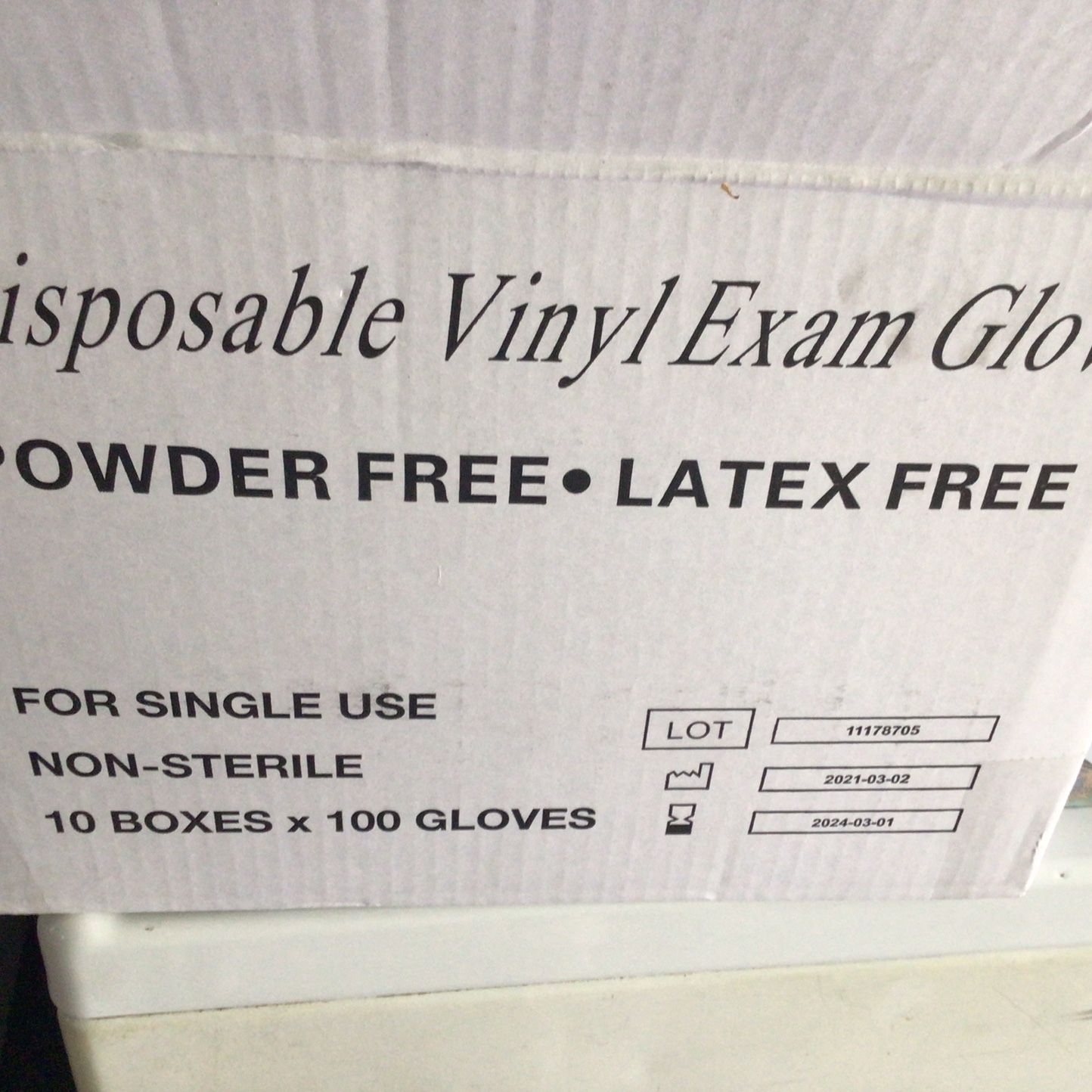 Disposable Vinyl Exam Gloves Powder Free Latex Free Sz Small -14 Cases Of 1000 Gloves