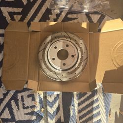 Turbo Guard Drilled And Slotted Rotors X4 For Dodge Durango Or Jeep Cherokee