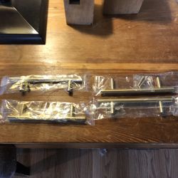 4 New Gold Drawer Handles/ Read Description And Look At The Pictures 