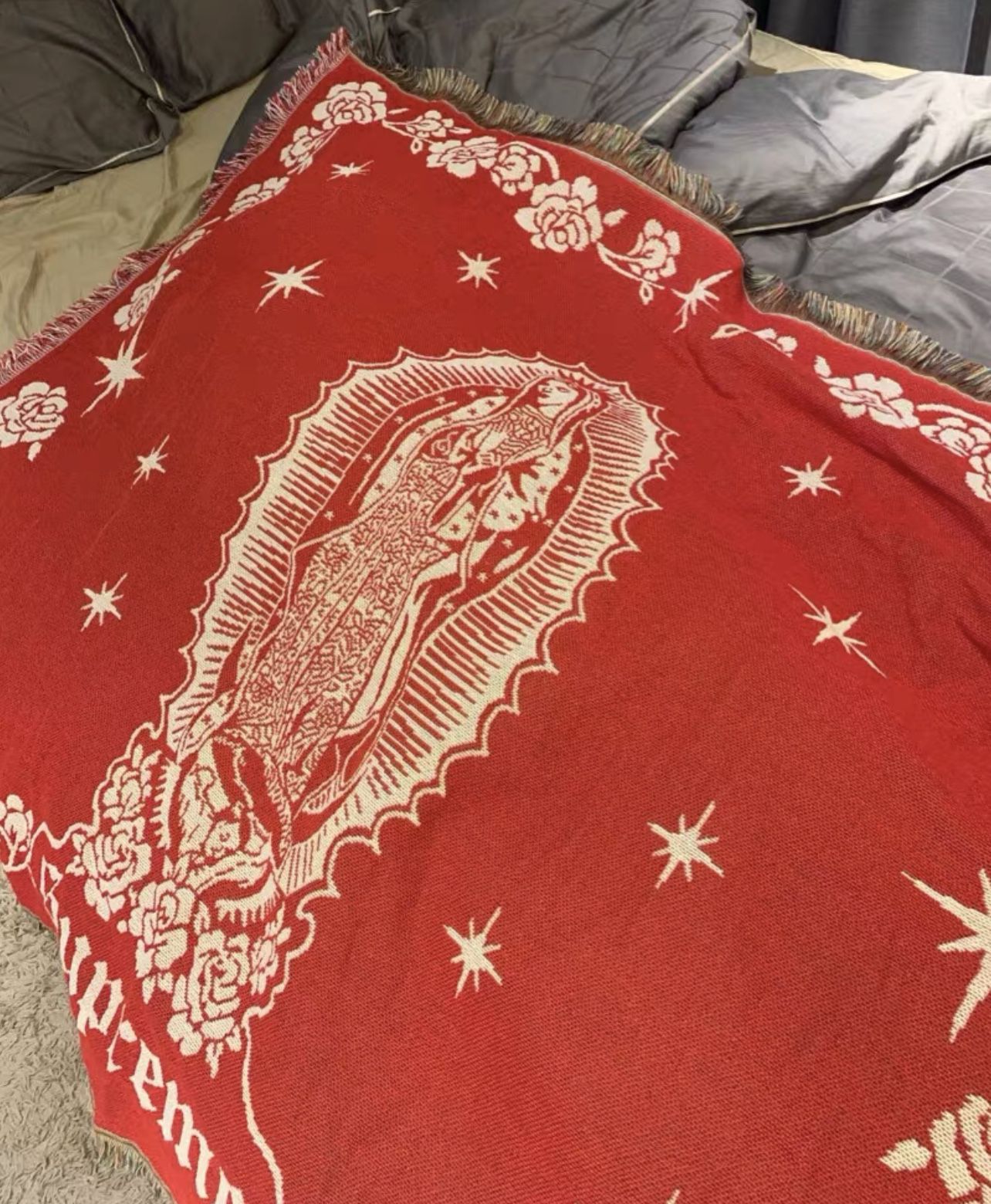 Supreme virgin mary blanket