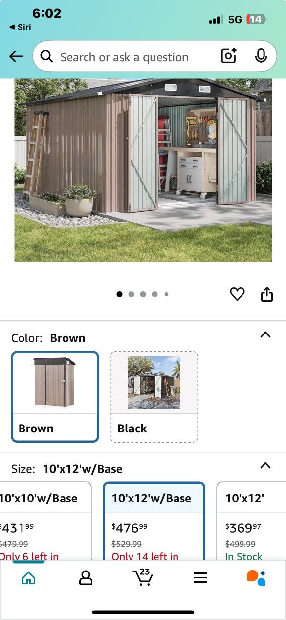 10'x12' Shed