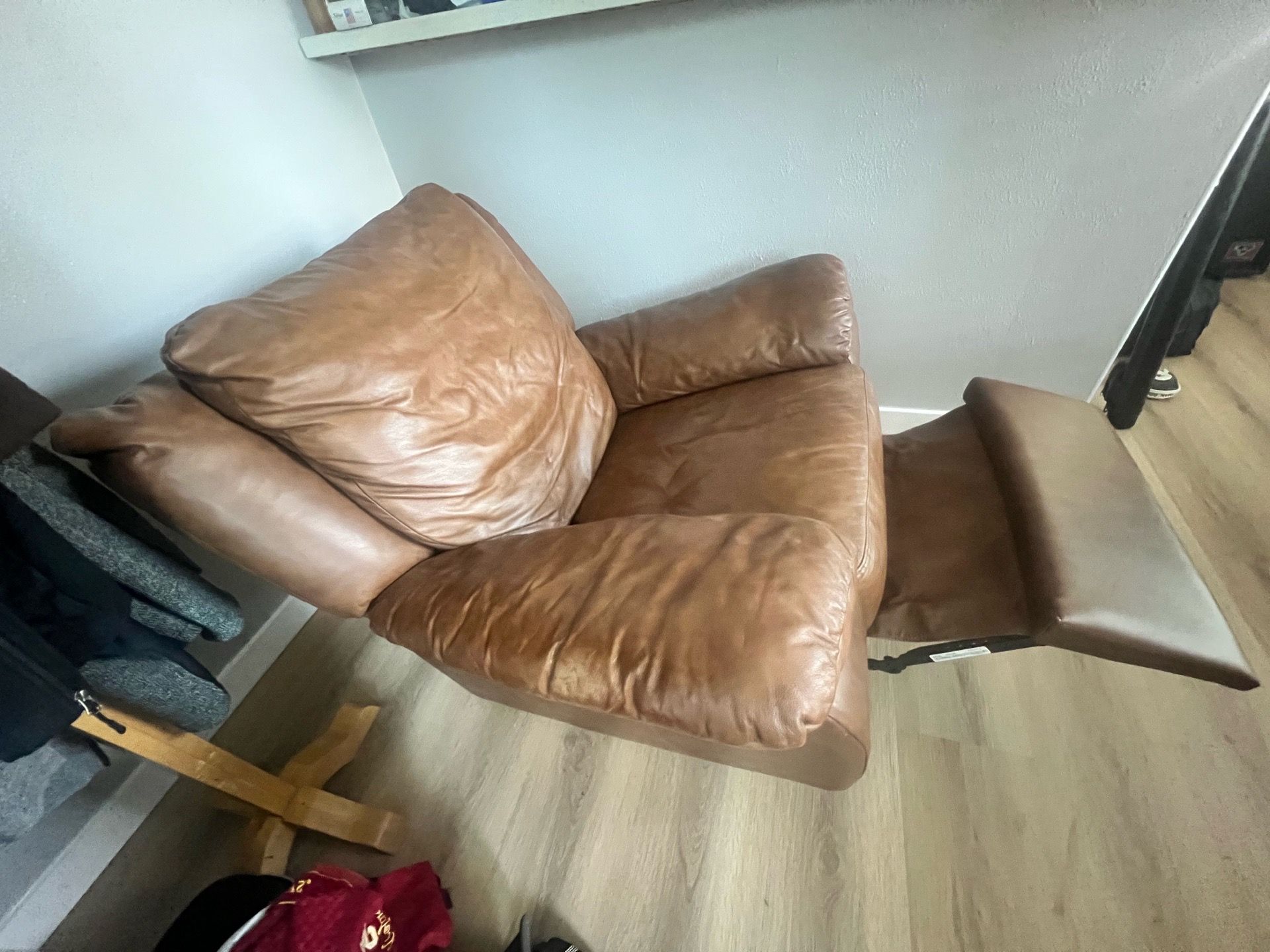 Leather Recliner-Italsofa