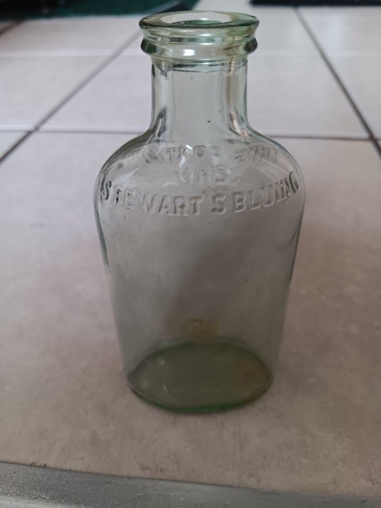 Antique "Mrs Stewart's Blueing" Bottle