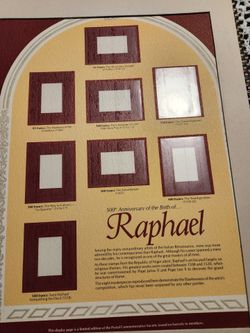NIGER RAPHAEL 500th Anniversary Birth STAMPS ART PANEL
