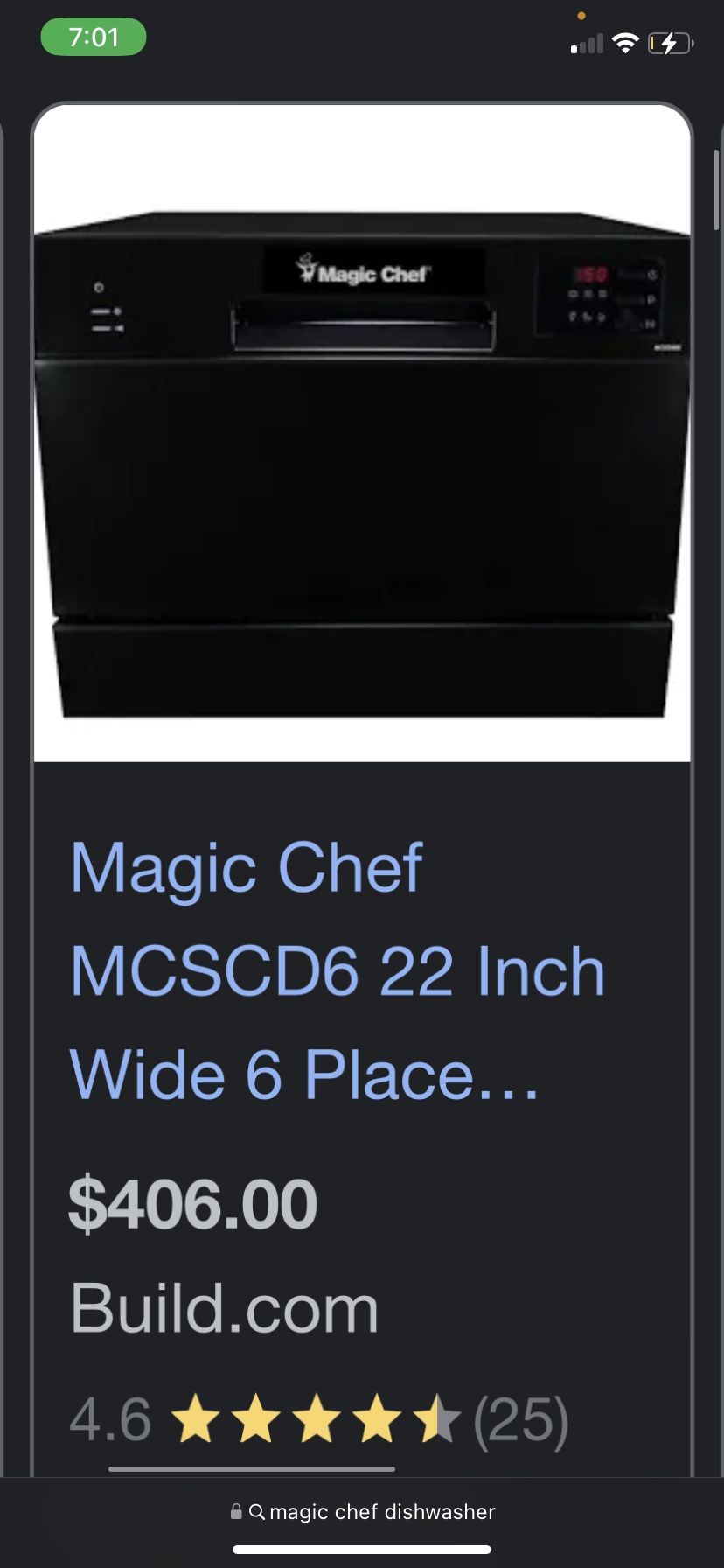 Magic Chef Dishwasher