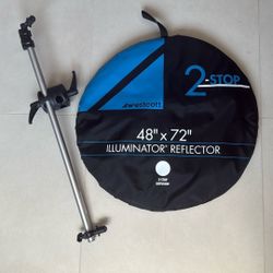 48” X 72” Westcott Photography Diffuser Scrim With C Stand/Tripod Arm