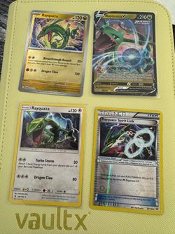 Rayquaza Pokémon Card Lot of 4