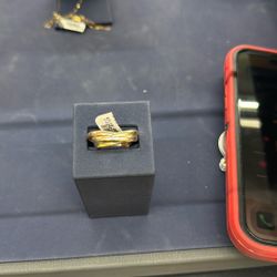 Tri Color 3 Piece Ring