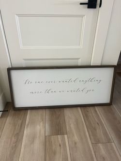 Large wood sign $10
