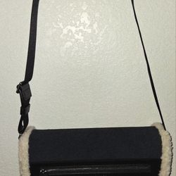 Michael Kors Cooper Suede and Sherpa Messenger Bag