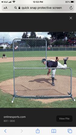 Jugs Protective L Shaped Pitching Screen