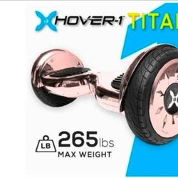 🔥 Rose Gold Chrome Hover-1 Titan — Eye-Catching, Smooth Ride.
**New Factory Sealed **