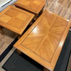 Set Of 3 - Coffee Table With 2 Side Tables 