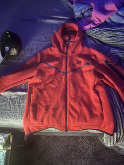 Red Nike Tech Hoodie