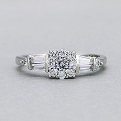 "Refine Engagement Sun Flower Pure Zircon Rings for Women, EVGG1235
 
 Thumbnail