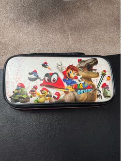 Nintendo switch with case and new joy cons and the games included