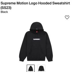 Supreme Motion Logo Hooded Sweatshirt size small Brand New 