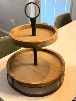2 tier tray