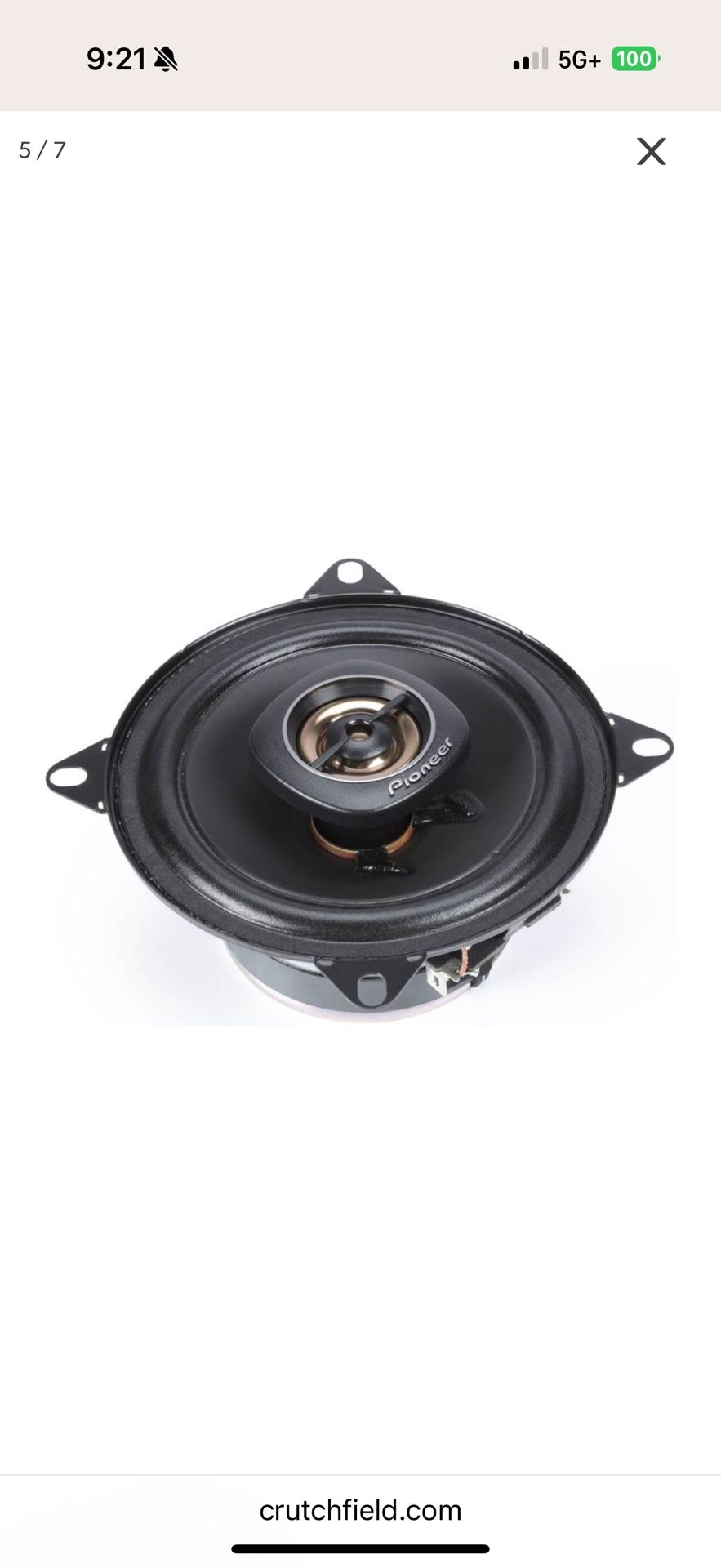 Pioneer TS-A1081F 460W Peak 4” A Series 2-way 4-ohm Coaxial Car Speakers NEW