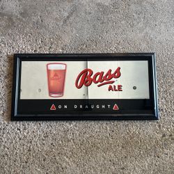 Bass Ale Antique Bar Mirror