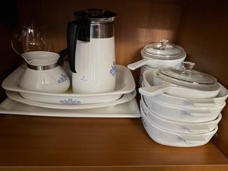 Corning Ware Blue Cornflower Cookware Set