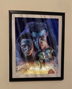 Avatar Way Of Water Art Piece On Black Frame