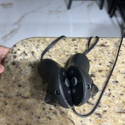 Black Meta Quest Pro controllers