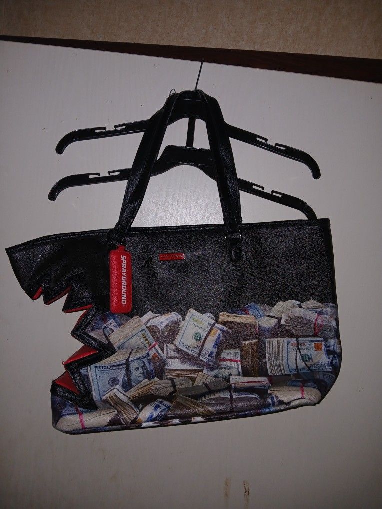Sprayground Shark Bite Tote Purse