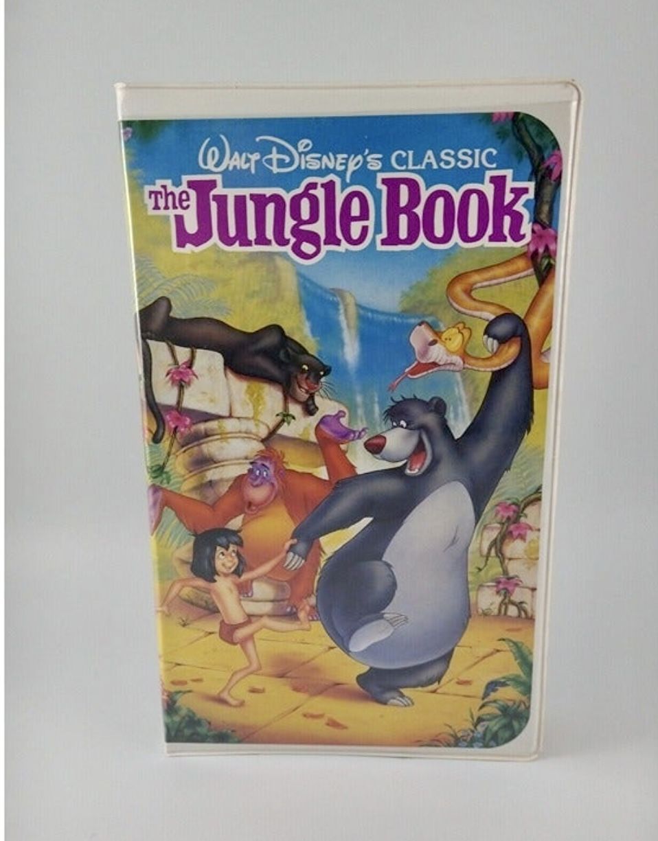 THE JUNGLE BOOK - WALT DISNEY CLASSIC - BLACK DIAMOND VERSION #1122 (VHS, 1991)