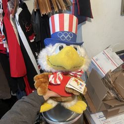 Vintage Sam The Olympic Eagle Plush