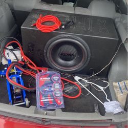15 Inch Db Drive Sub And 2500 Watt Amp & Install Equipment 