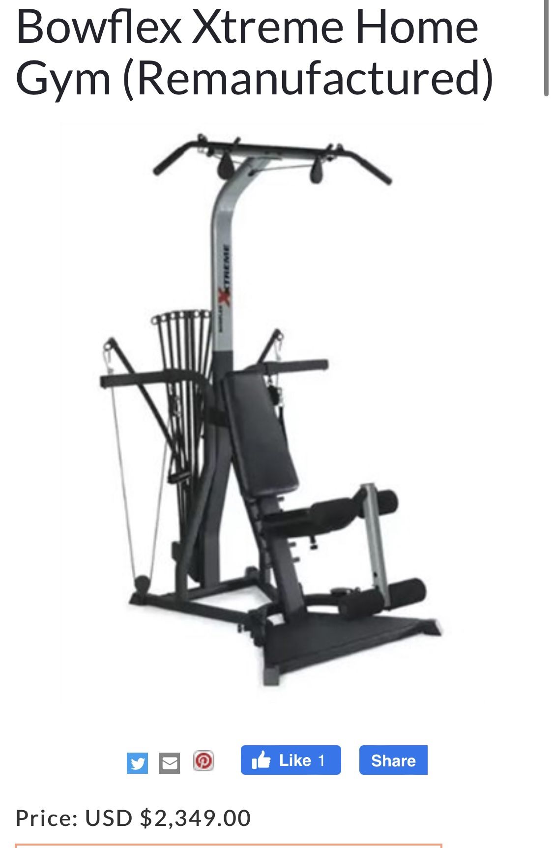 Bowflex Xtreme Home Gym