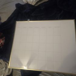 White Board Calendar 