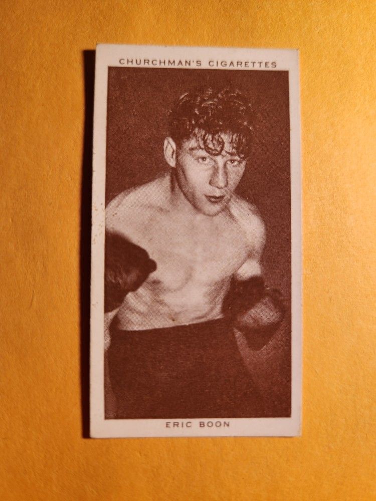 NM Authentic 1938 Churchman's Cigarettes Eric Boon Boxing Tobacco Card #5