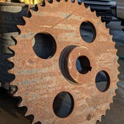 Large 22" Sprocket Industrial Gear Steampunk Decor Rustic Decoration Shop Yard Art Loft Steampunk