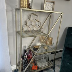 Gold Metal Bar Cart-NEGOTIABLE!!!! 