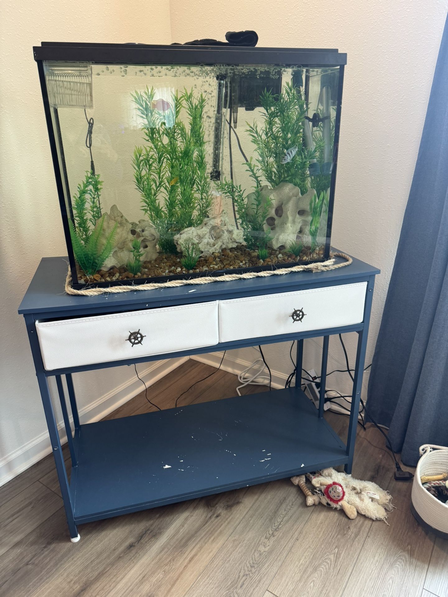 Fish Tank And Nautical Stand