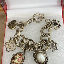 Pulsera Gold Fillet Piedras Joyería Antigua 