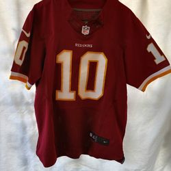 Washington Redskins Adult #10 Robert Griffin III Red/Gold/White Nike Sz 44 Jersey Slightly Used 