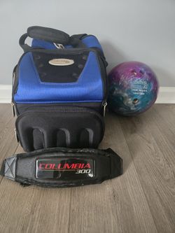 Adult Bowling Ball Bag and Bowling Ball