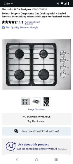 Electrolux Icon 30" Drop In Stove Top